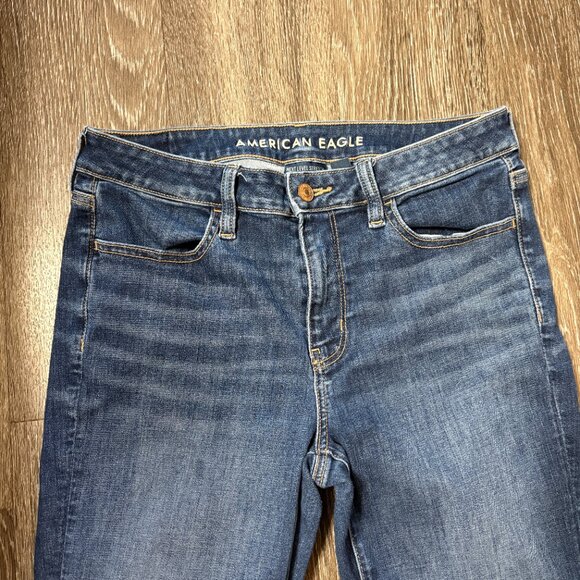 American Eagle Jegging Next Level Stretch Blue Jeans Women’s Size 8 - Picture 2 of 7